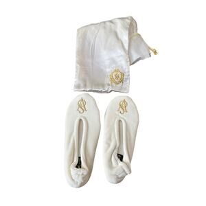 VTG (?) Victoria Secret Slippers With Bag Small Medium Size 5 - 7 Ballet Night